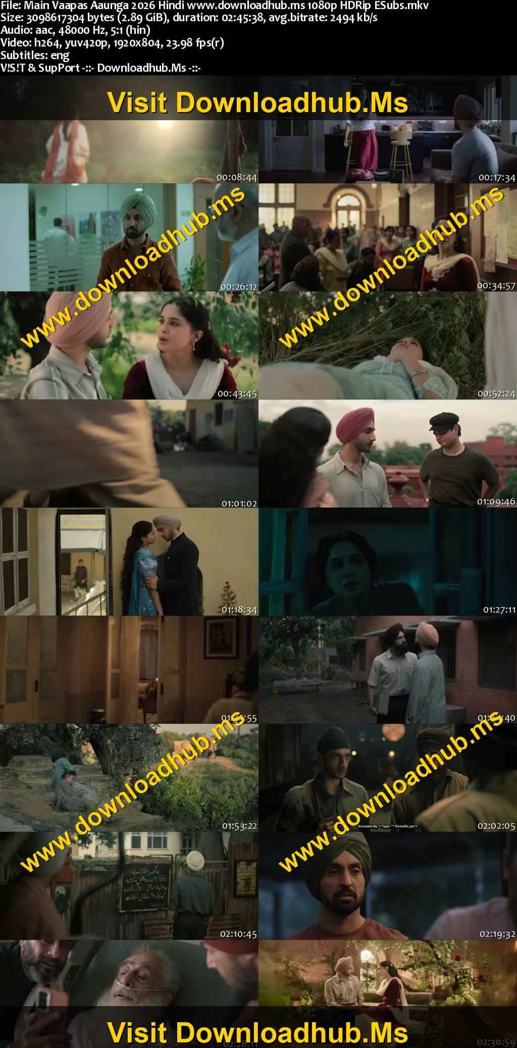 Main Vaapas Aaunga 2026 Hindi Movie DD5.1 4k 1080p 720p 480p HDRip ESubs x264 HEVC Main Vaapas Aaunga 2026 Hindi Movie DD5.1 4k 1080p 720p 480p HDRip ESubs x264 HEVC