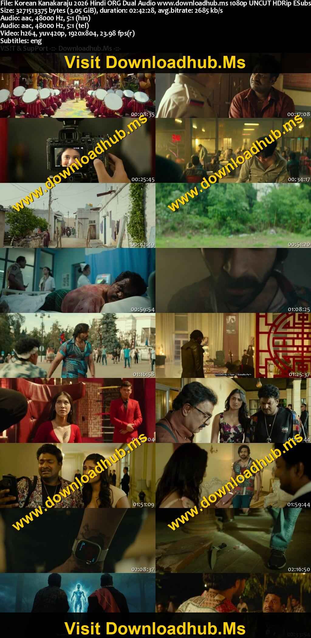 Korean Kanakaraju 2026 Hindi ORG Dual Audio Movie DD5.1 4k 1080p 720p 480p UNCUT HDRip ESubs x264 HEVC