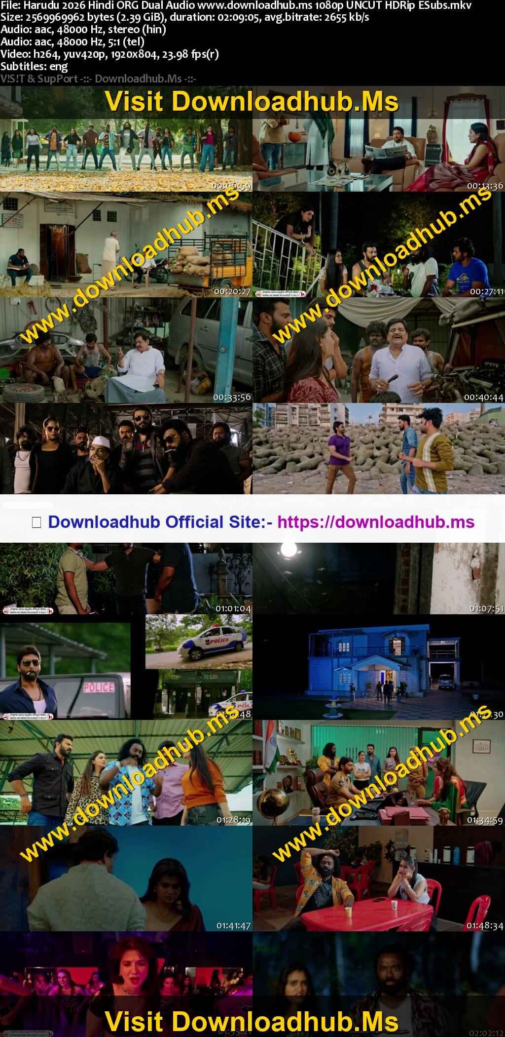 Harudu 2026 Hindi ORG Dual Audio Movie DD2.0 4k 1080p 720p 480p UNCUT HDRip ESubs x264 HEVC