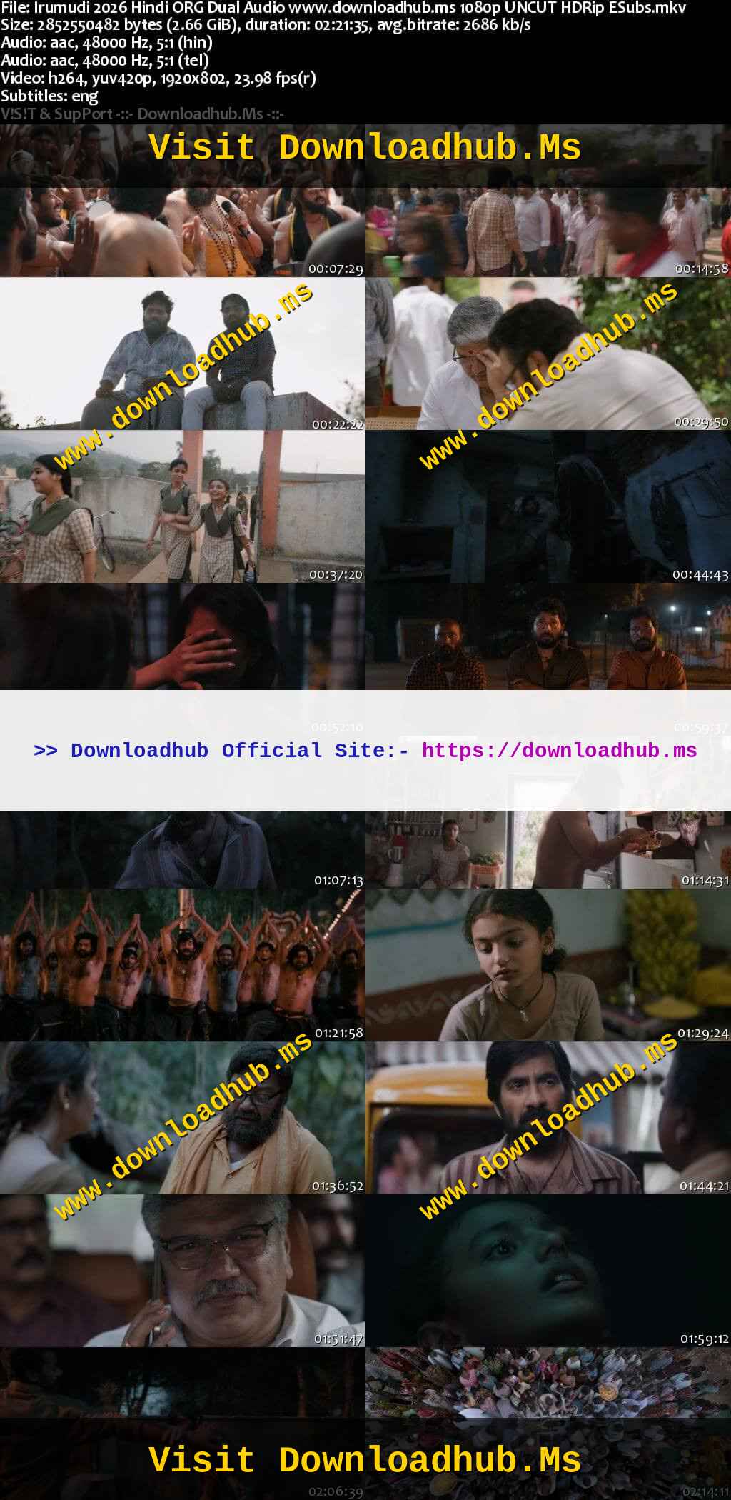 Irumudi 2026 Hindi ORG Dual Audio Movie DD5.1 1080p 720p 480p UNCUT HDRip ESubs HEVC Irumudi 2026 Hindi ORG Dual Audio Movie DD5.1 1080p 720p 480p UNCUT HDRip ESubs x264 HEVC