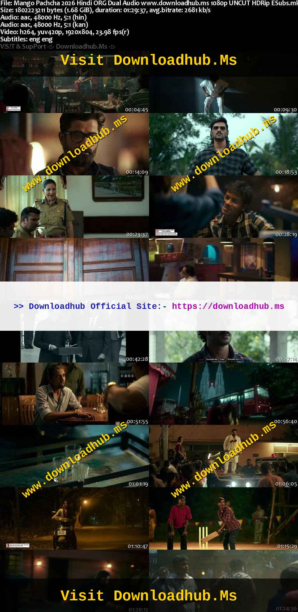 Mango Pachcha 2026 Hindi ORG Dual Audio Movie DD5.1 1080p 720p 480p UNCUT HDRip ESubs x264 HEVC